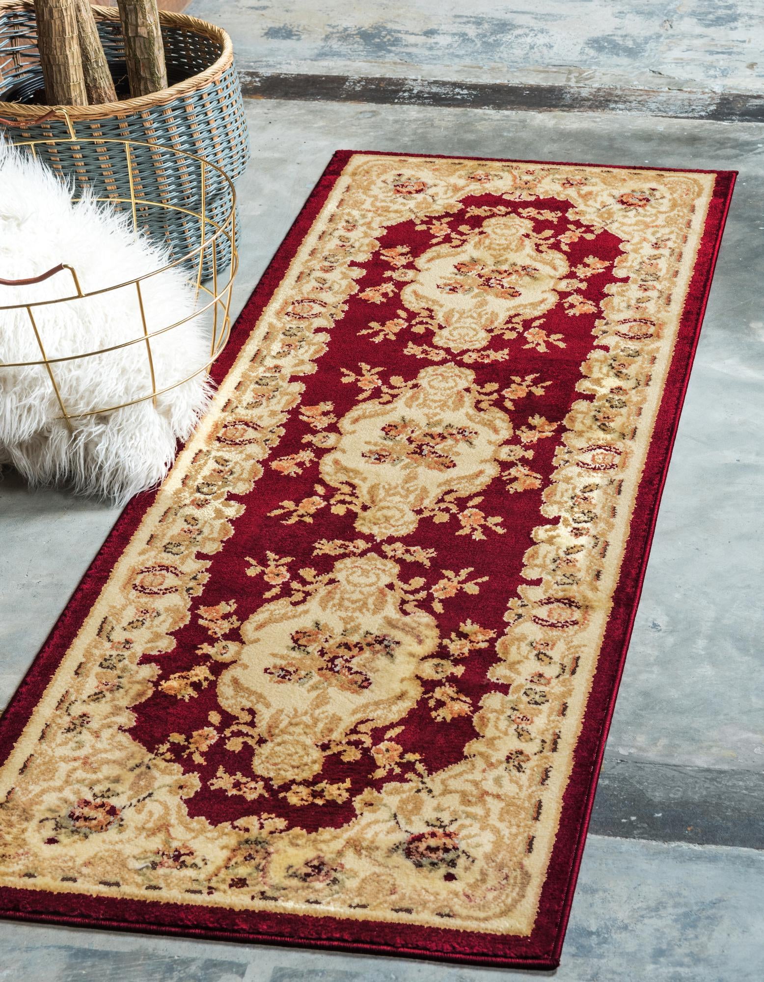 60cm x 160cm Classic Aubusson Runner Rug