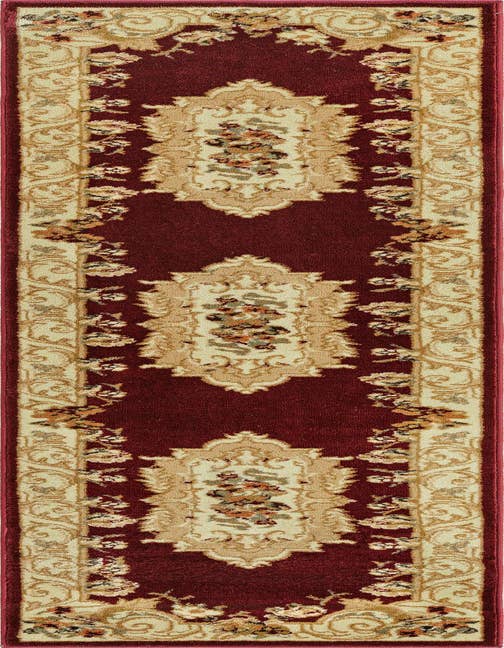 Detail image of 2' x 8' Classic Aubusson Runner Rug