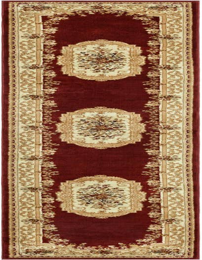 Detail image of 2' 7 x 13' Classic Aubusson Runner Rug