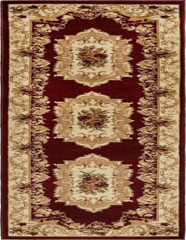 Detail image of 2' x 7' Classic Aubusson Runner Rug