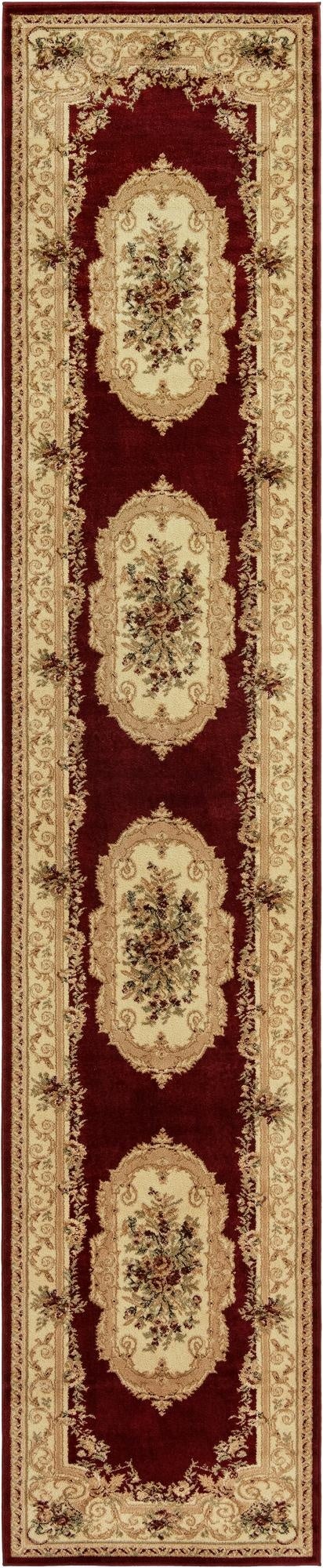 3' x 16' 5 Classic Aubusson Runner Rug