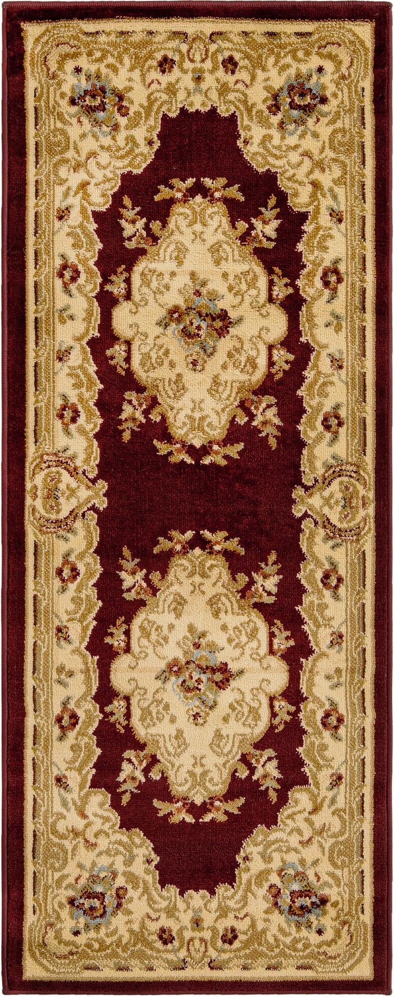 Primary image 2' x 5' 3 Classic Aubusson Runner Rug