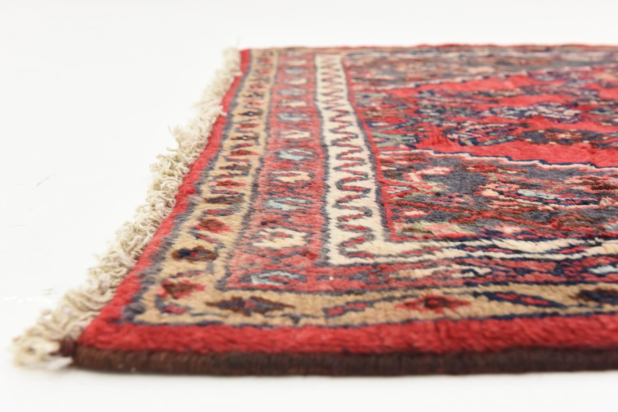 3' 6 x 10' 3 Hand Knotted Darjazin Persian Wool Runner Rug