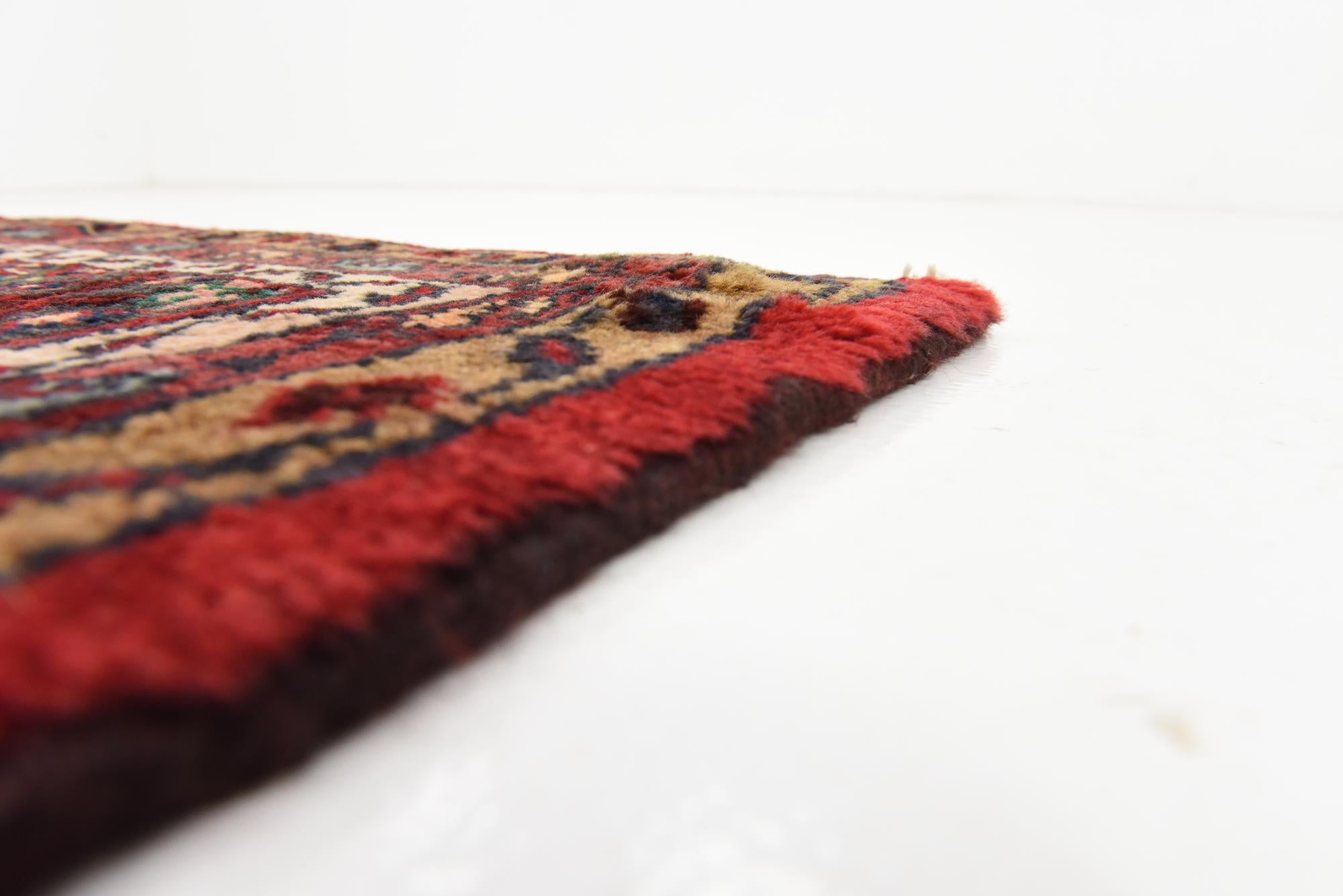 3' 6 x 10' 3 Hand Knotted Darjazin Persian Wool Runner Rug