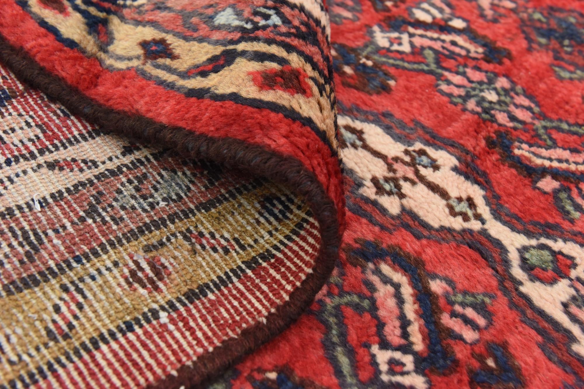 3' 6 x 10' 3 Hand Knotted Darjazin Persian Wool Runner Rug
