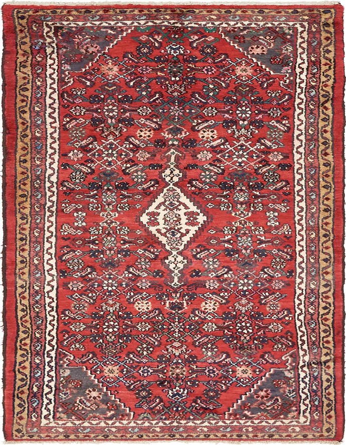 Detail image of 3' 6 x 10' 3 Hand Knotted Darjazin Persian Wool Runner Rug