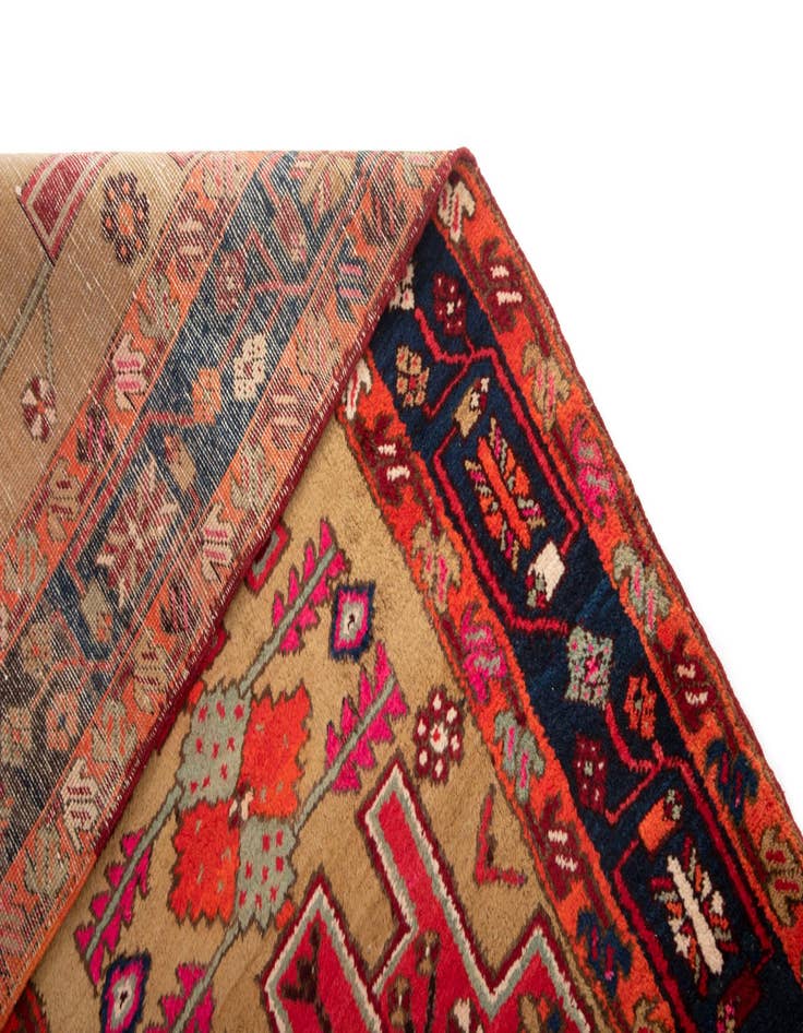 Detail image of 4' 1 x 10'  Hand Knotted Darjazin Persian Wool Runner Rug