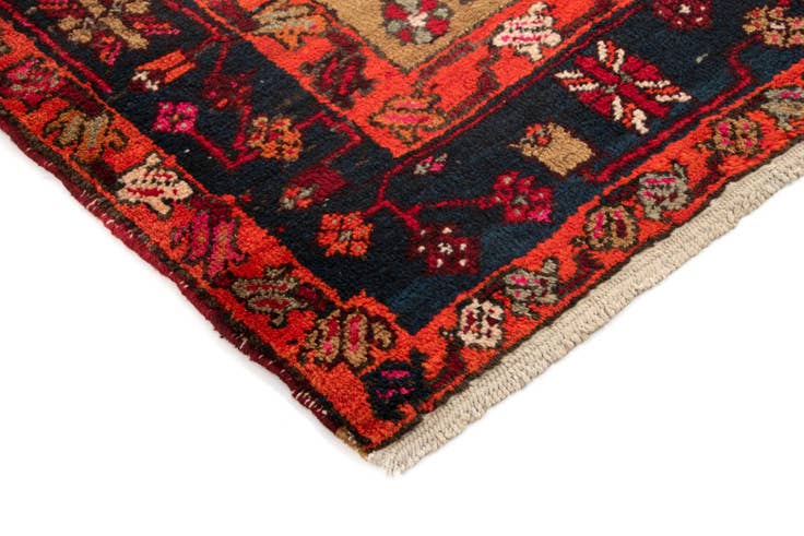 Detail image of 4' 1 x 10' Hand Knotted Darjazin Persian Wool Runner Rug