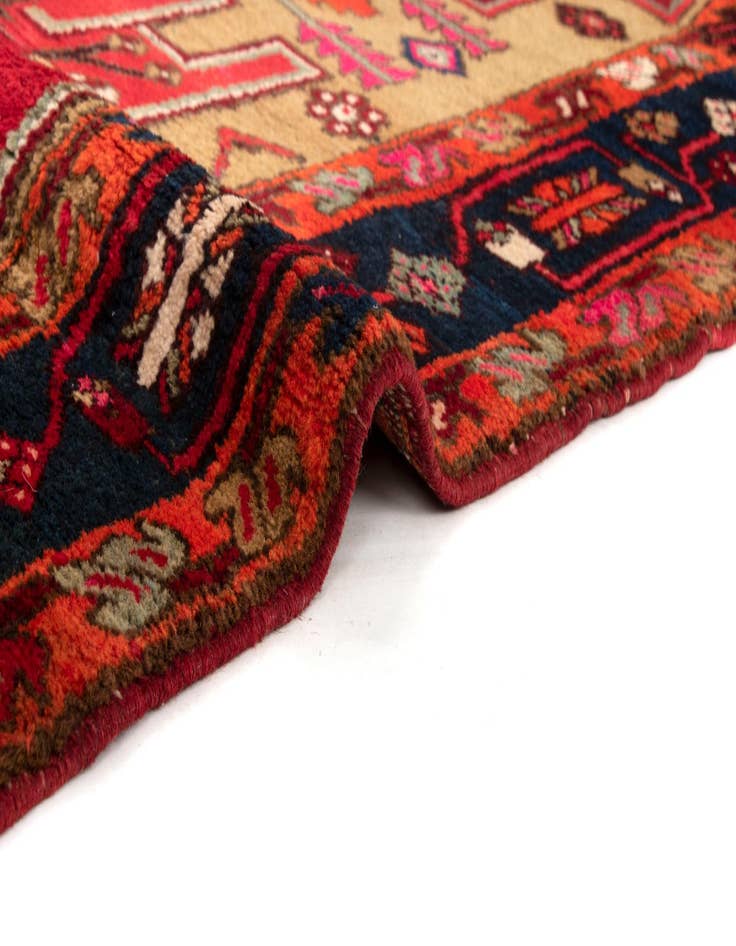 Detail image of 4' 1 x 10'  Hand Knotted Darjazin Persian Wool Runner Rug