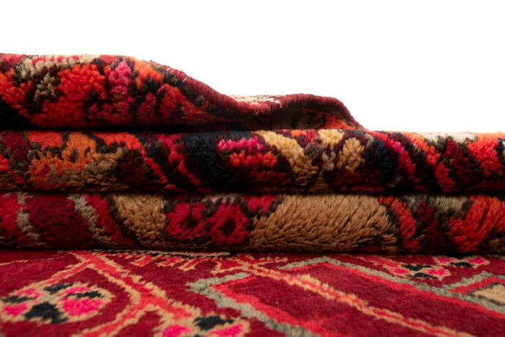 Detail image of 4' 1 x 10' Hand Knotted Darjazin Persian Wool Runner Rug