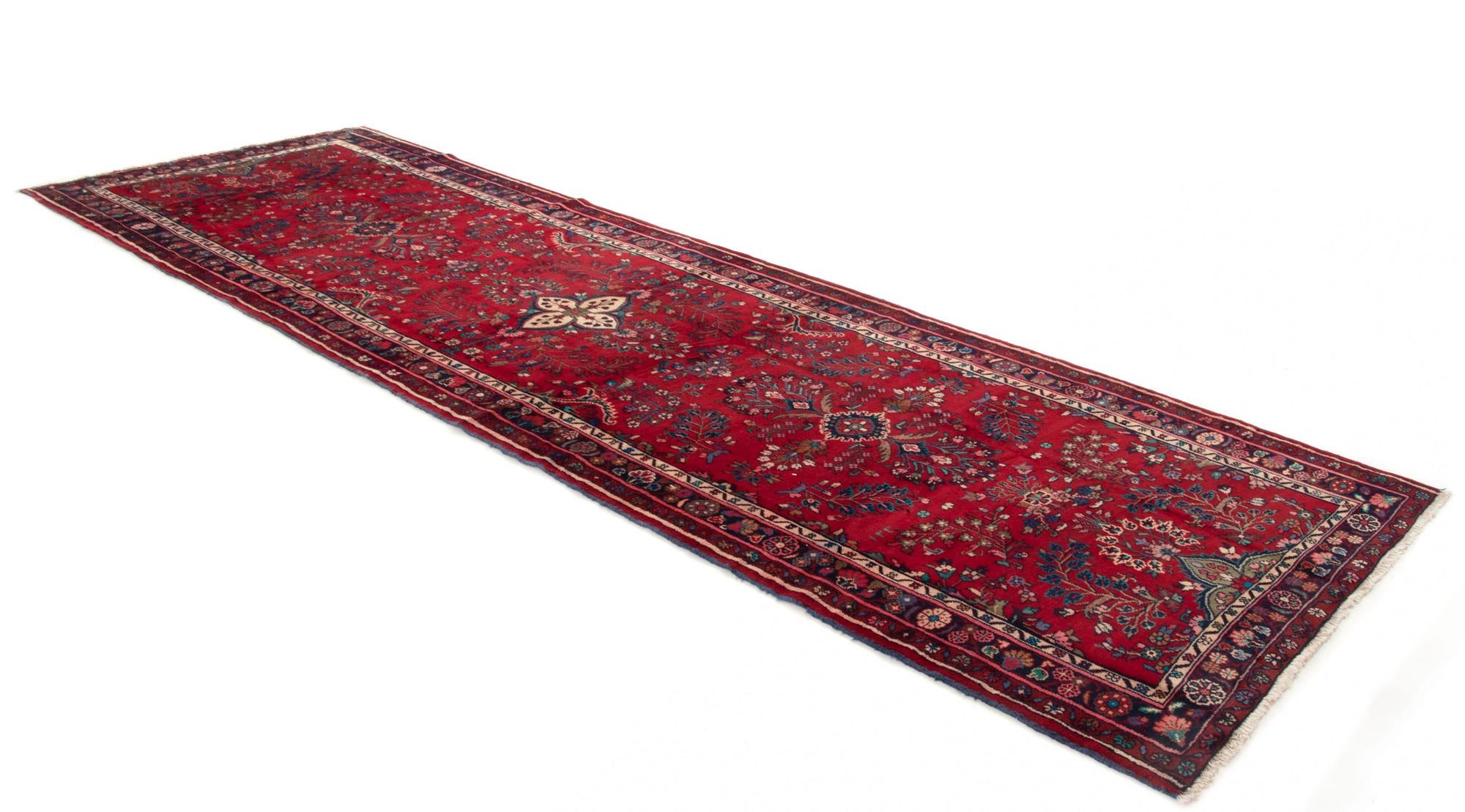 3' 10 x 13' 8 Hand Knotted Darjazin Persian Wool Runner Rug