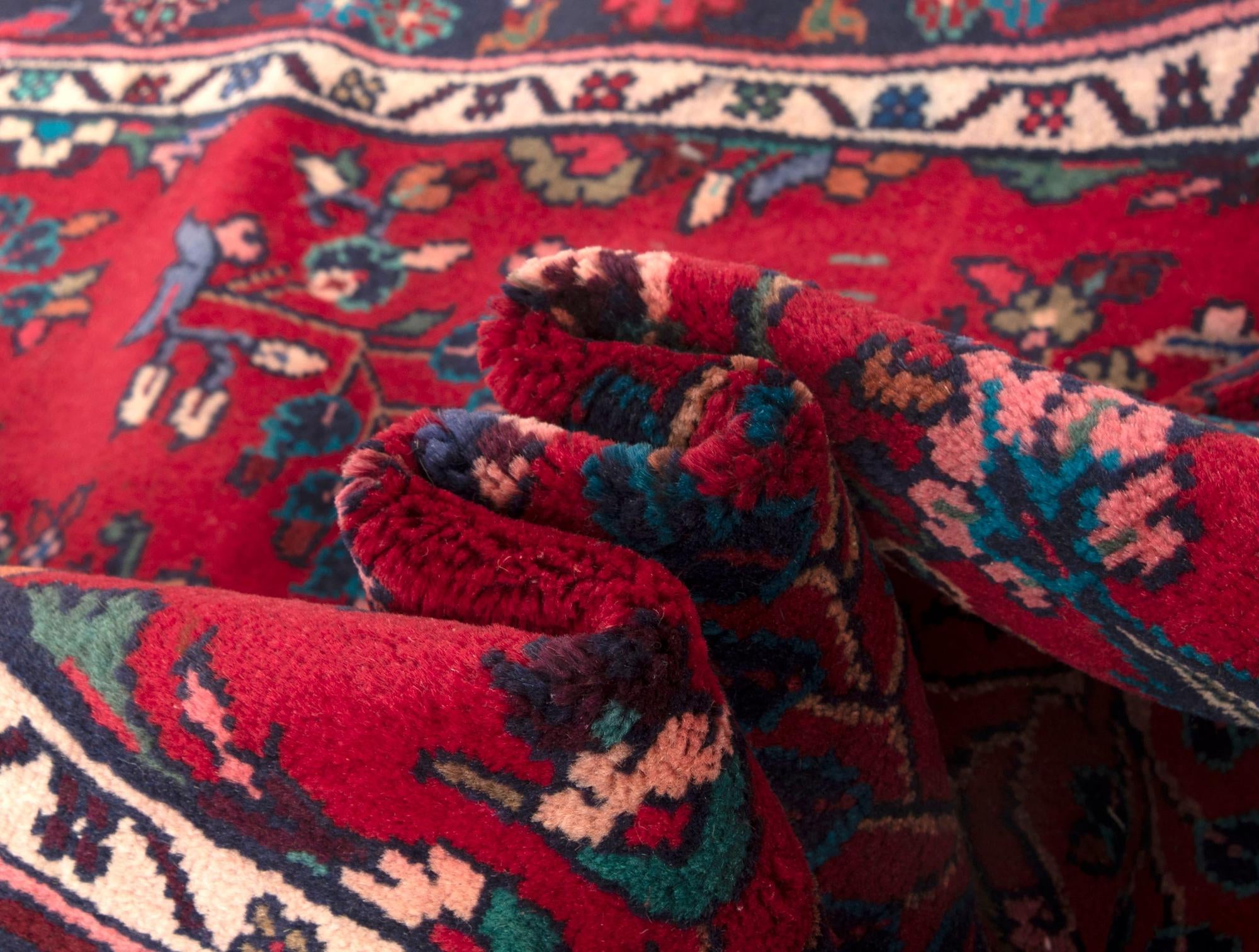 3' 10 x 13' 8 Hand Knotted Darjazin Persian Wool Runner Rug