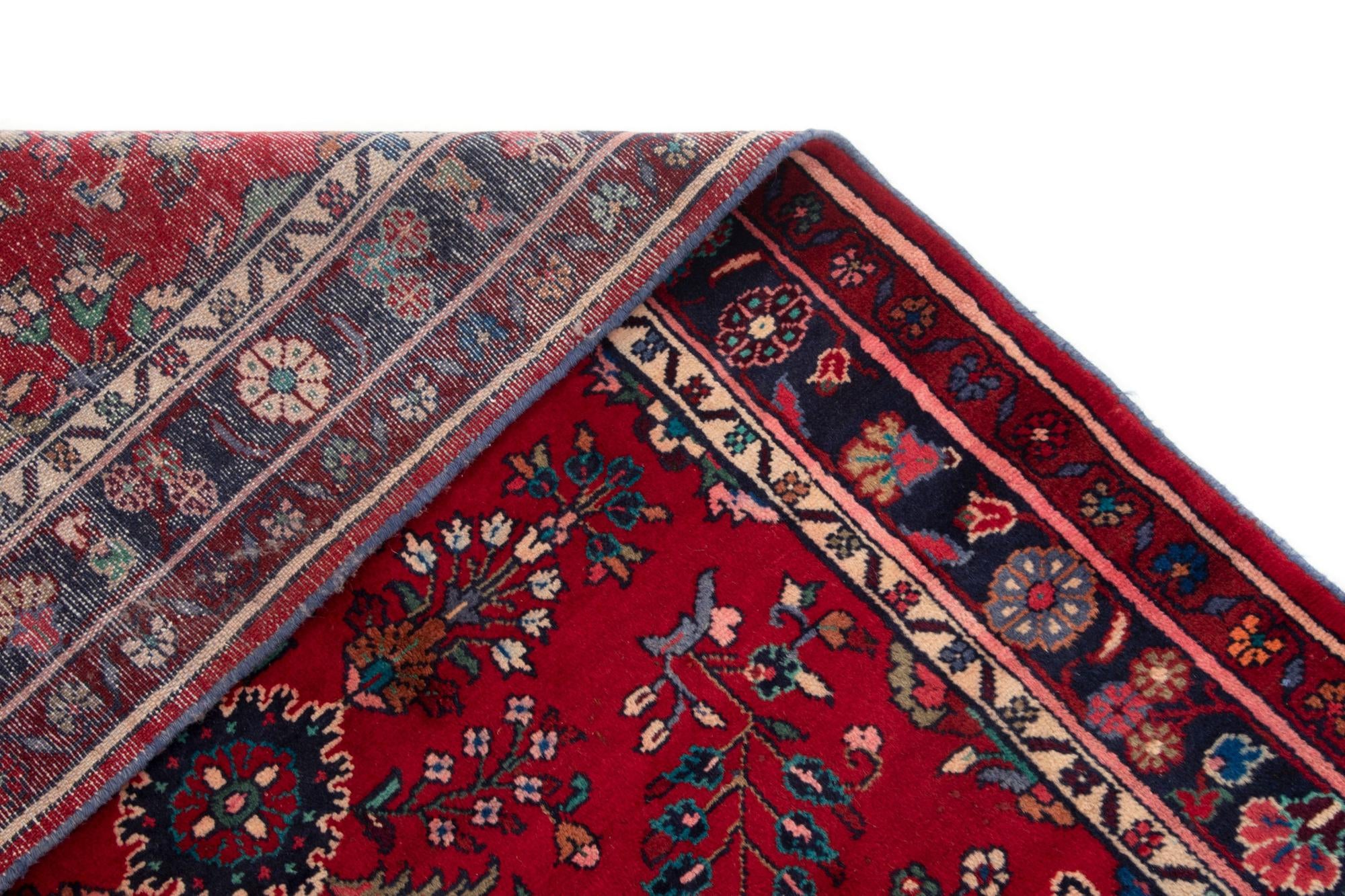 3' 10 x 13' 8 Hand Knotted Darjazin Persian Wool Runner Rug