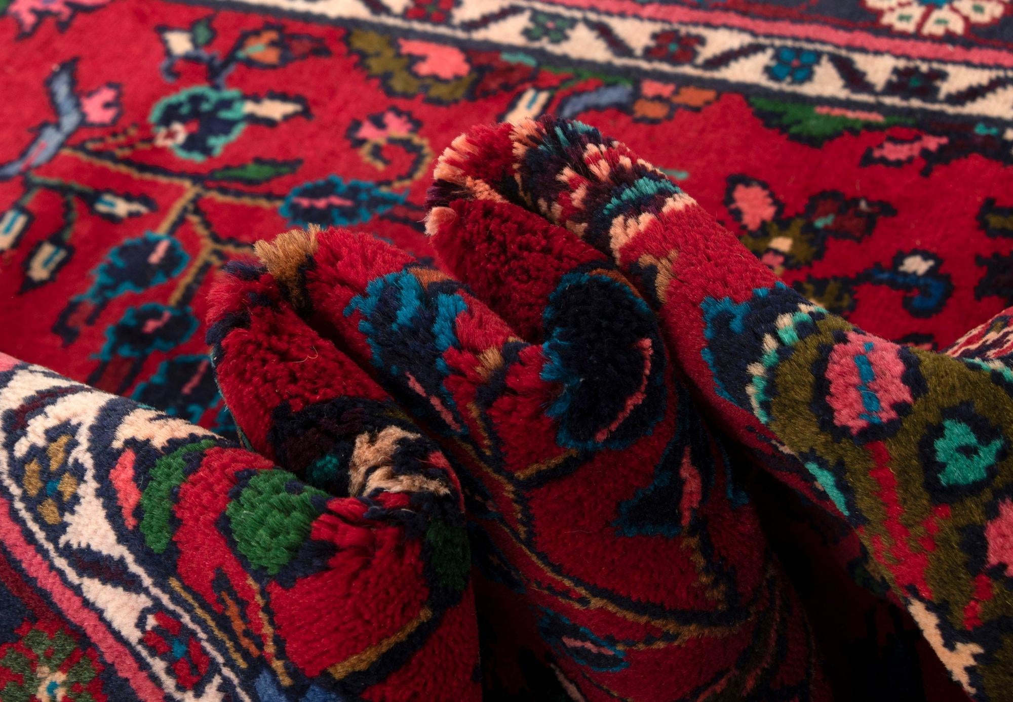 3' 10 x 13' 8 Hand Knotted Darjazin Persian Wool Runner Rug