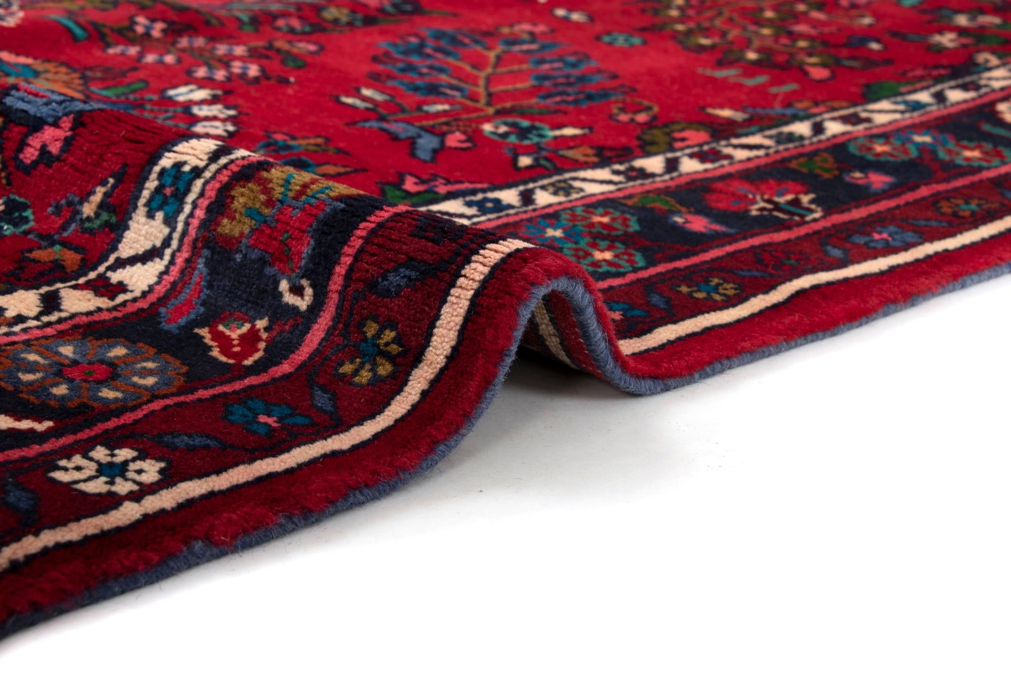 3' 10 x 13' 8 Hand Knotted Darjazin Persian Wool Runner Rug