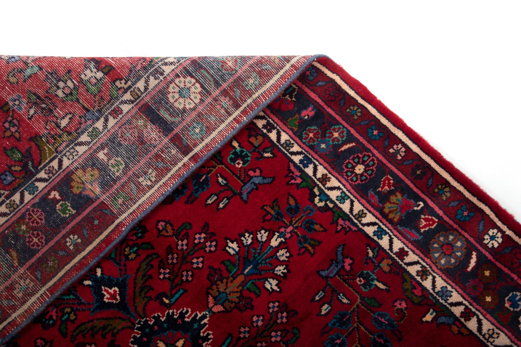3' 10 x 13' 8 Hand Knotted Darjazin Persian Wool Runner Rug