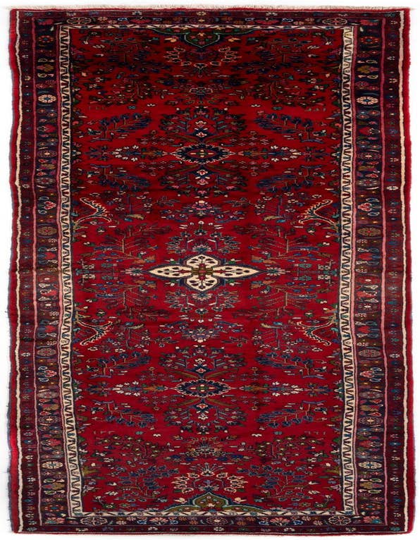 Detail image of 3' 10 x 13' 8 Hand Knotted Darjazin Persian Wool Runner Rug