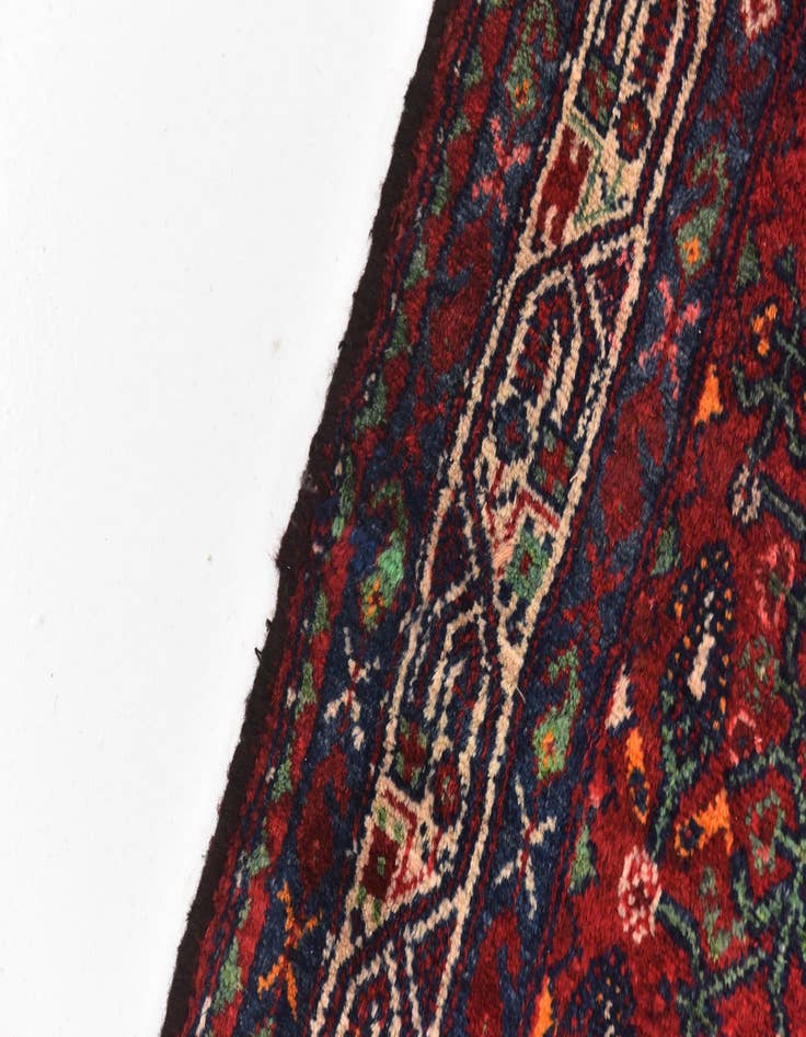 Detail image of 4' 2 x 10'  Hand Knotted Darjazin Persian Wool Runner Rug