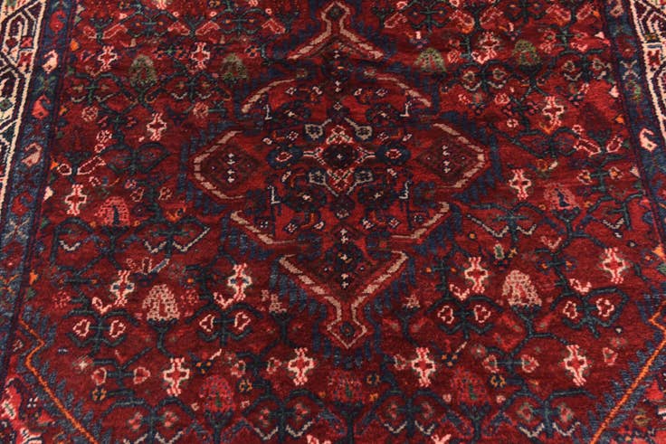 Detail image of 4' 2 x 10' Hand Knotted Darjazin Persian Wool Runner Rug