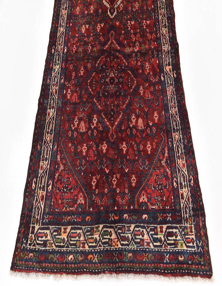 Detail image of 4' 2 x 10'  Hand Knotted Darjazin Persian Wool Runner Rug