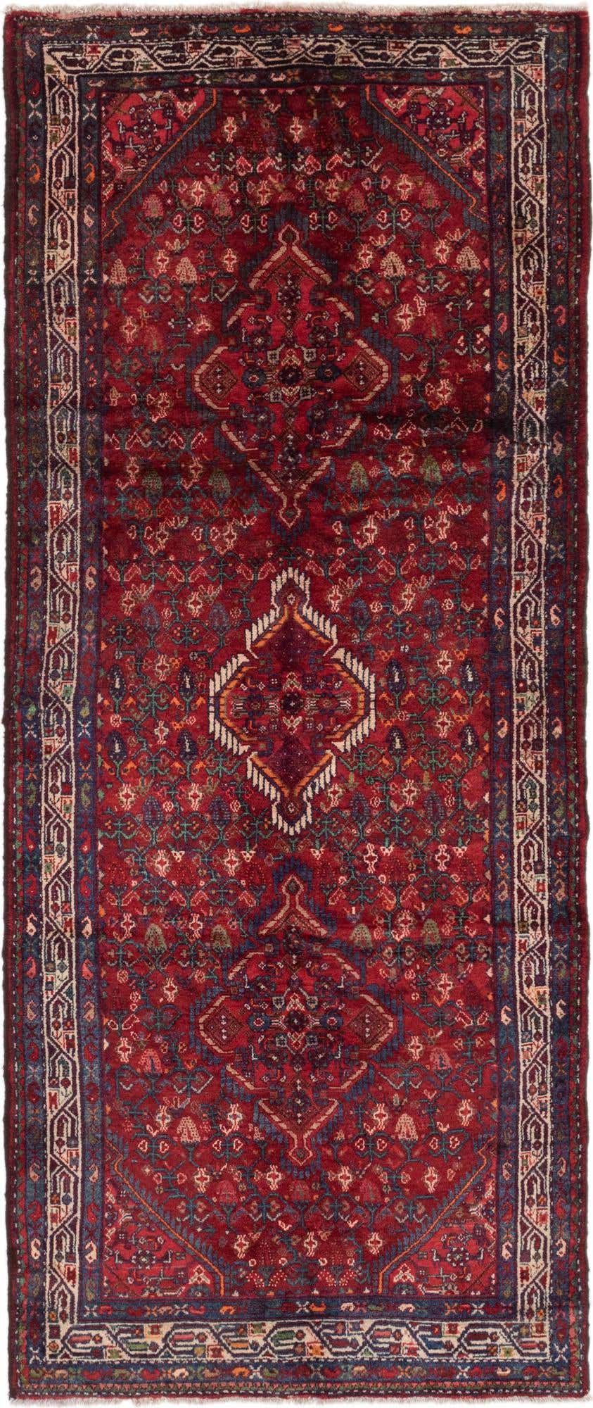 4' 2 x 10' Hand Knotted Darjazin Persian Wool Runner Rug