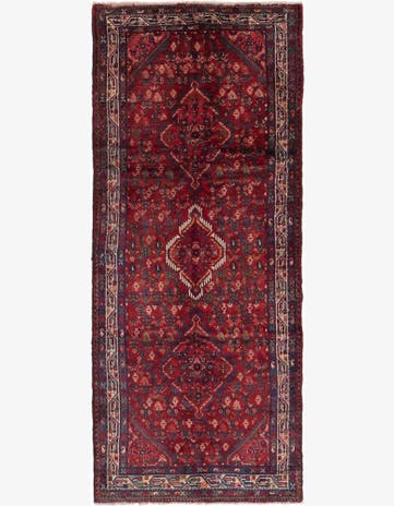 4' 2 x 10' Hand Knotted Darjazin Persian Wool Runner Rug