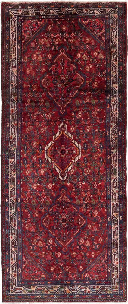 4' 2 x 10' Hand Knotted Darjazin Persian Wool Runner Rug