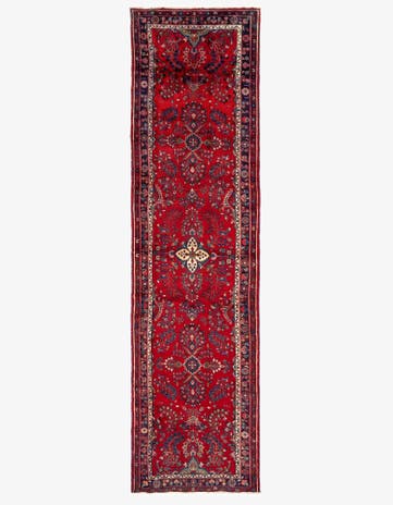 3' 10 x 13' 8 Hand Knotted Darjazin Persian Wool Runner Rug
