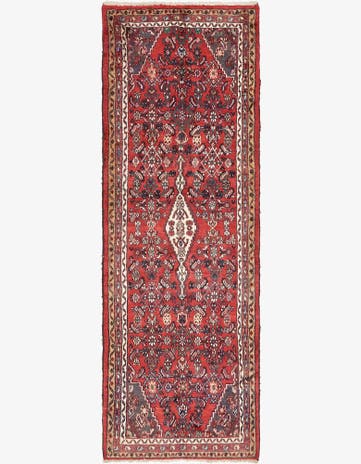 3' 6 x 10' 3 Hand Knotted Darjazin Persian Wool Runner Rug