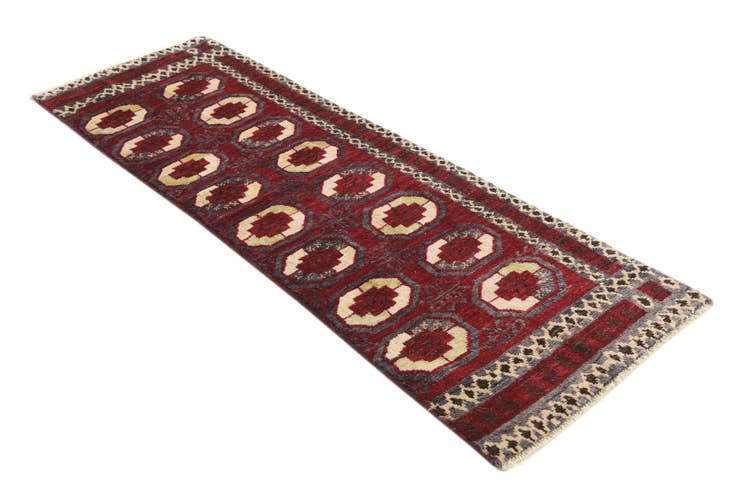 Detail image of 2' 7 x 7' 10 Hand Knotted Darya Wool Runner Rug