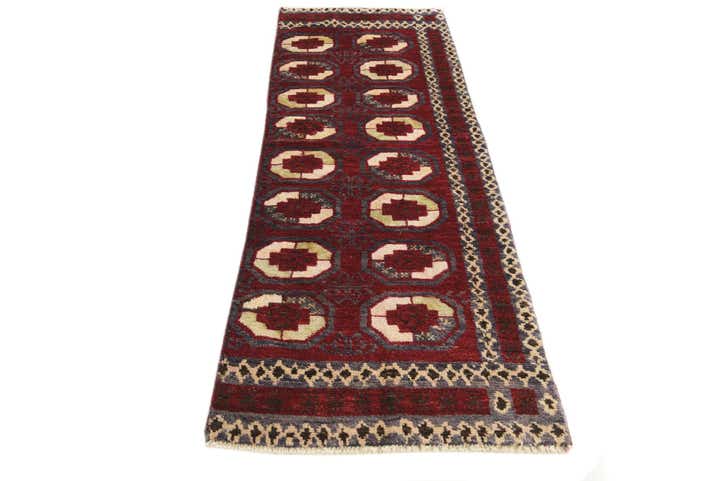 2' 7 x 7' 10 Hand Knotted Darya Wool Runner Rug