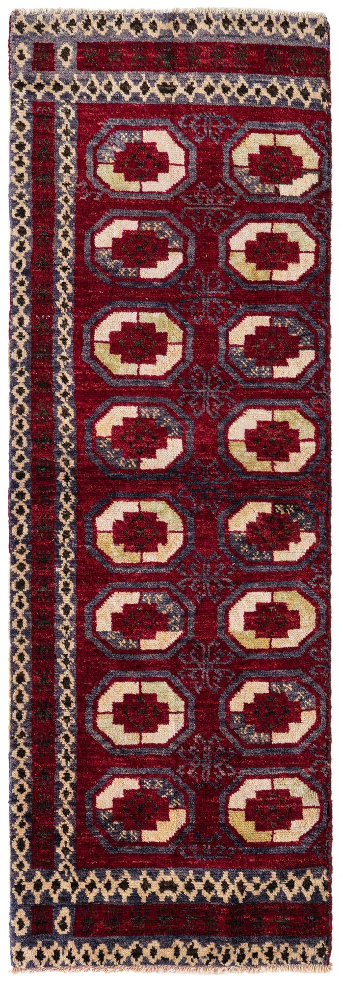 2' 7 x 7' 10 Hand Knotted Darya Wool Runner Rug