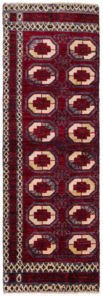 2' 7 x 7' 10 Hand Knotted Darya Wool Runner Rug