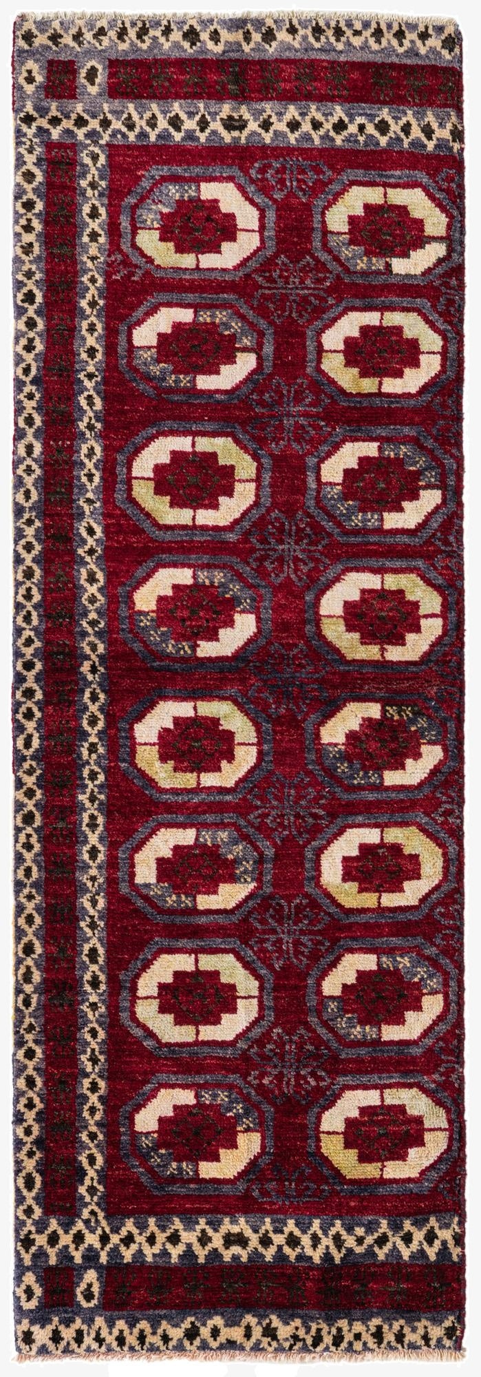 2' 7 x 7' 10  Hand Knotted Darya Wool Runner Rug