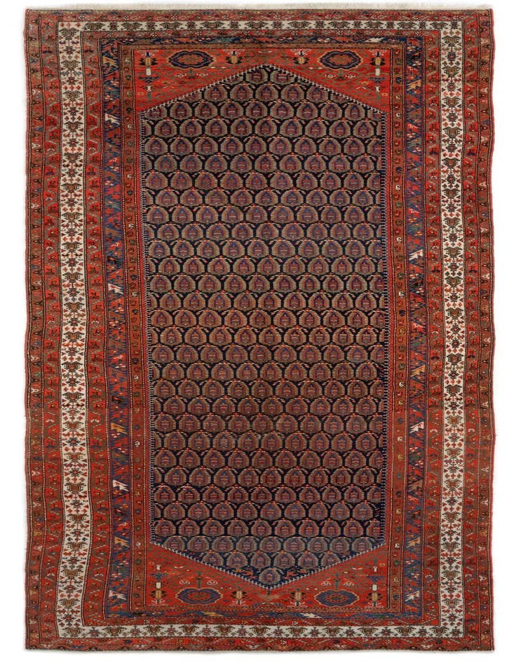 Detail image of 6' 6 x 16' 6 Hand Knotted Endjalas Persian Wool Runner Rug