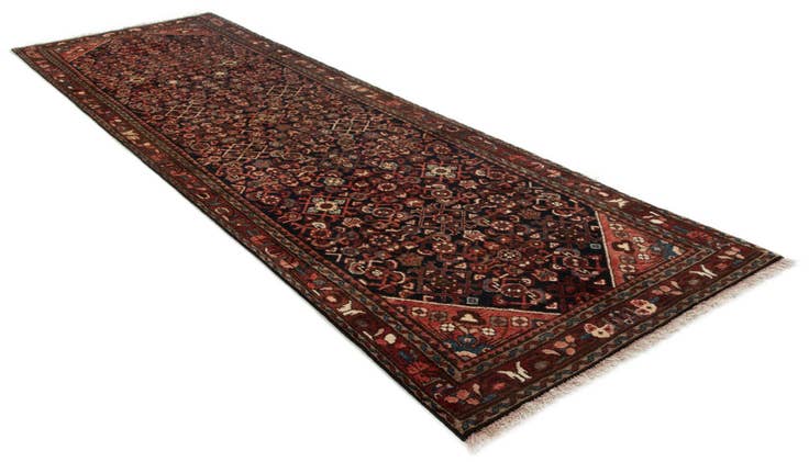 Detail image of 3' 4 x 10' 5 Hand Knotted Endjalas Persian Wool Runner Rug