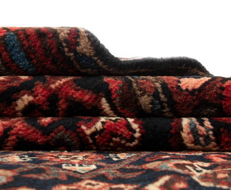 Detail image of 3' 4 x 10' 5 Hand Knotted Endjalas Persian Wool Runner Rug