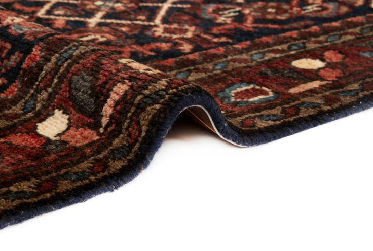 Detail image of 3' 4 x 10' 5 Hand Knotted Endjalas Persian Wool Runner Rug