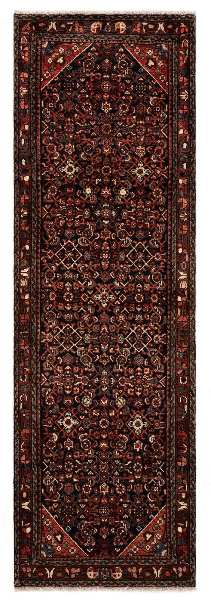 3' 4 x 10' 5 Hand Knotted Endjalas Persian Wool Runner Rug