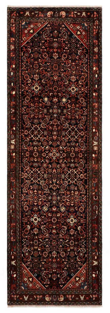 3' 4 x 10' 5 Hand Knotted Endjalas Persian Wool Runner Rug