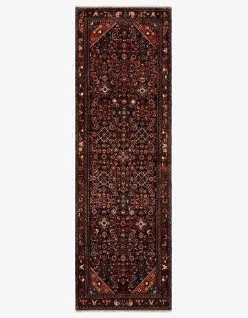 3' 4 x 10' 5 Hand Knotted Endjalas Persian Wool Runner Rug