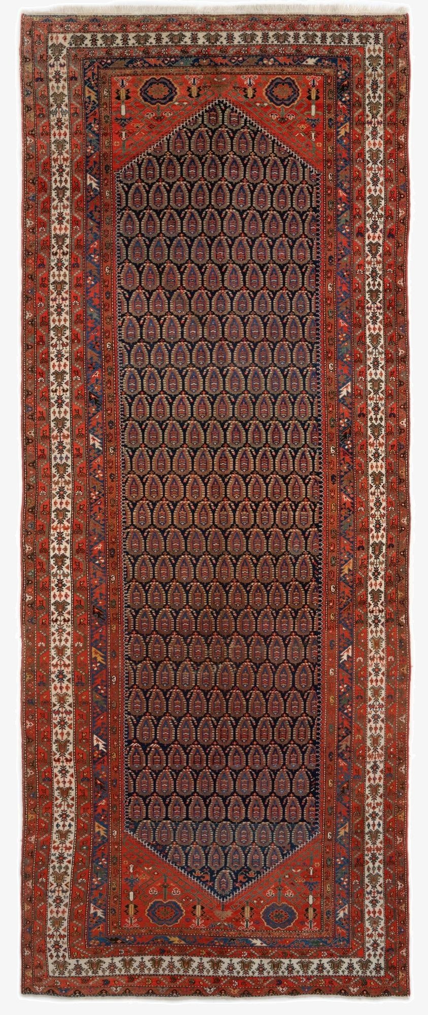 6' 6 x 16' 6  Hand Knotted Endjalas Persian Wool Runner Rug