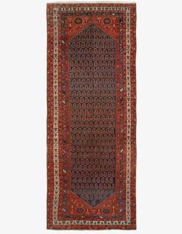 6' 6 x 16' 6 Hand Knotted Endjalas Persian Wool Runner Rug