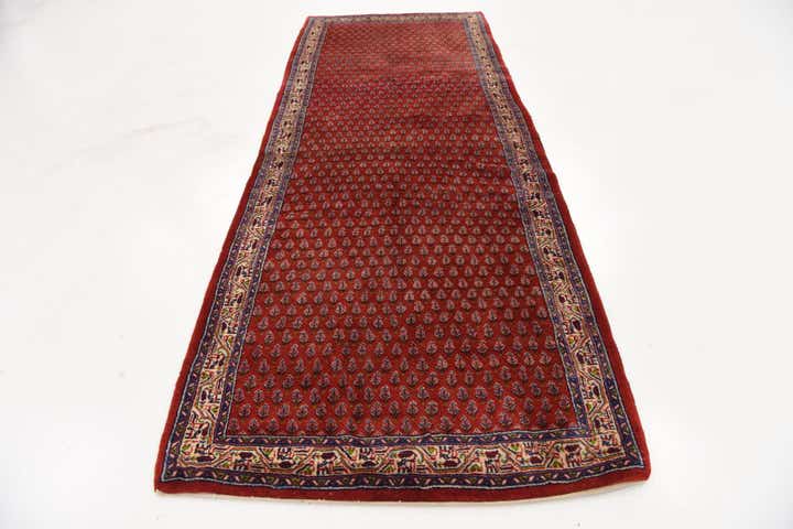 3' 10 x 10' Hand Knotted Farahan Persian Wool Runner Rug