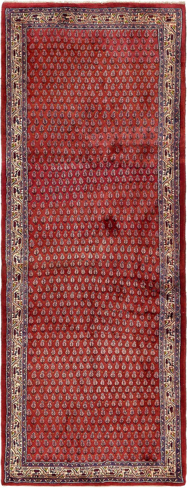 3' 10 x 10' Hand Knotted Farahan Persian Wool Runner Rug