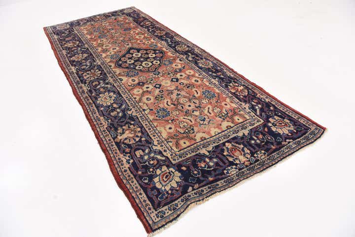 4' 3 x 10' Hand Knotted Farahan Persian Wool Runner Rug