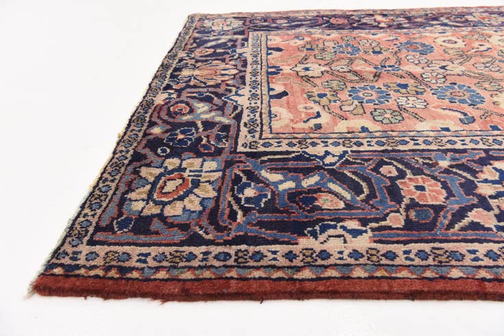 Detail image of 4' 3 x 10' Hand Knotted Farahan Persian Wool Runner Rug
