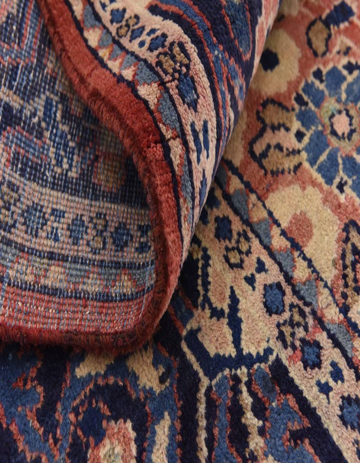 Detail image of 4' 3 x 10'  Hand Knotted Farahan Persian Wool Runner Rug