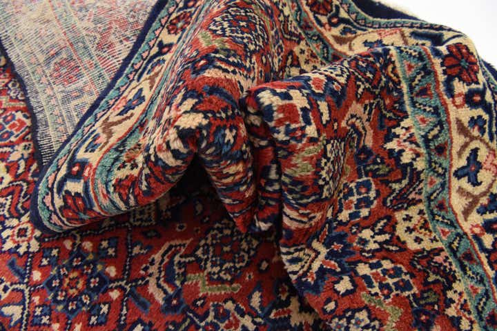 3' 8 x 10' 6 Hand Knotted Farahan Persian Wool Runner Rug