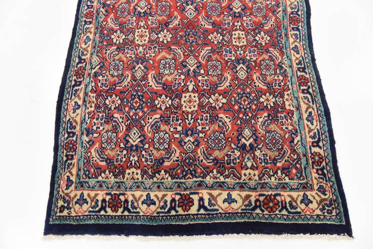 Detail image of 3' 8 x 10' 6 Hand Knotted Farahan Persian Wool Runner Rug